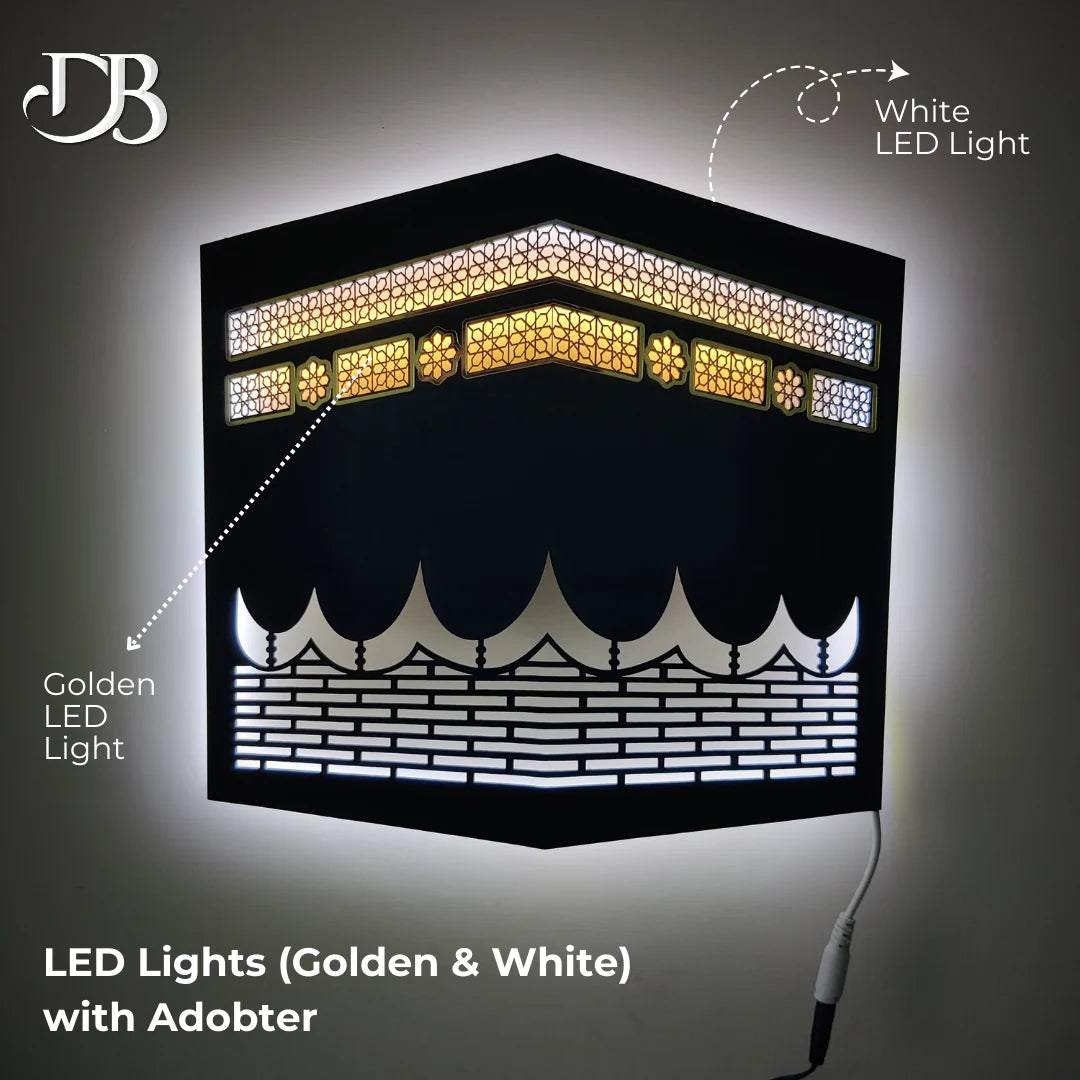 Kaaba & Masjid-e-Nabvi Wall Art Set – Islamic Home Decoration (Premium 2-Piece Collection)